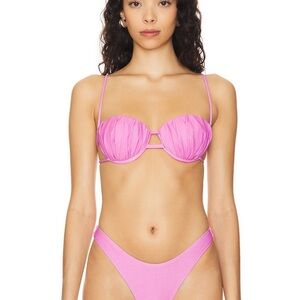 Pink Oceanus glitter shell Bikini Set